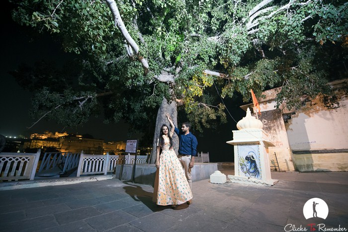 Prewedding Photoshoot of a lovely couple, Pooja & Krishna, from Chittaurgarh in Udaipur.