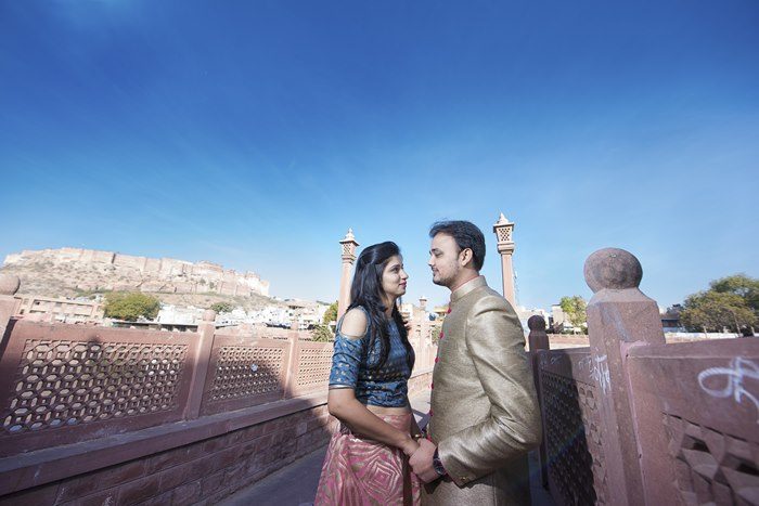 Pre-wedding shoot of a lovely couple, Khushboo & Hardik, in Udaipur & Jodhpur.